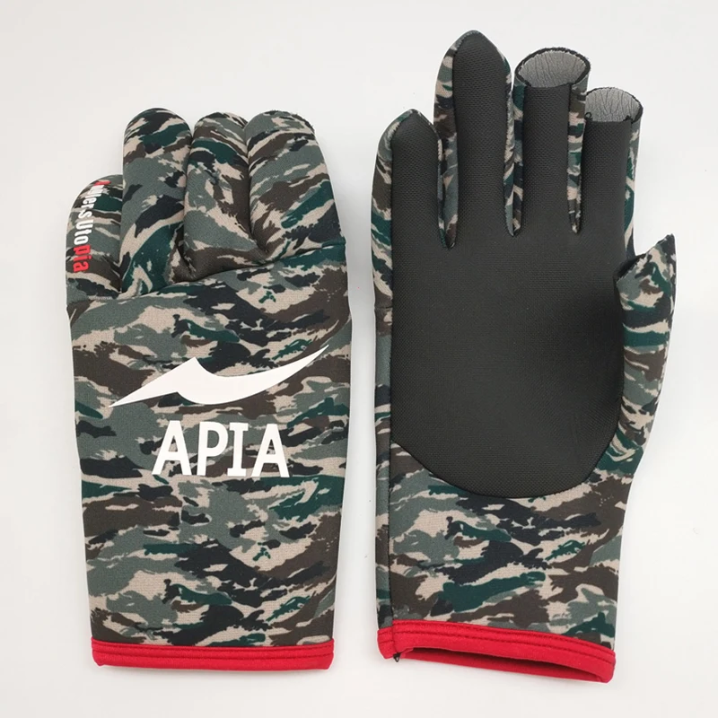 Перчатки для рыбалки APIA уличные спортивные перчатки с тремя пальцами аксессуары
