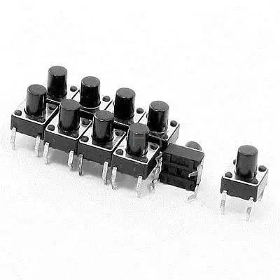 

10 Pcs 6x6x7.5mm 4 Pins DIP PCB Momentary Tactile Tact Push Button Switch
