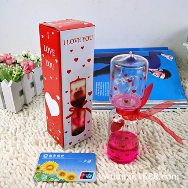 Новинка игрушки, креативный подарок на день Святого Валентина, подарок, прямой бочонок термометр для любви 155 г