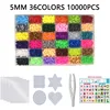 24/72 colors box set hama beads toy 2.6/5mm perler educational Kids 3D puzzles diy toys fuse beads pegboard sheets ironing paper 1