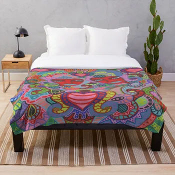 

Two Of Hearts 4 Throw Blanket Soft Sherpa Blanket Bed Sheet Single Knee Blanket Office Nap Blanket