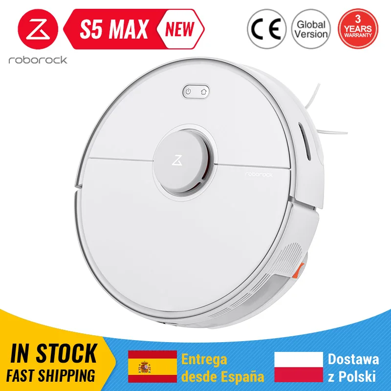 Робот пылесос Roborock S5 Max, WIFI, автоматическое управление приложением, очистка пыли, стерилизация, интеллектуальная планируемая моющая швабра, обновление S50|Пылесосы| | АлиЭкспресс