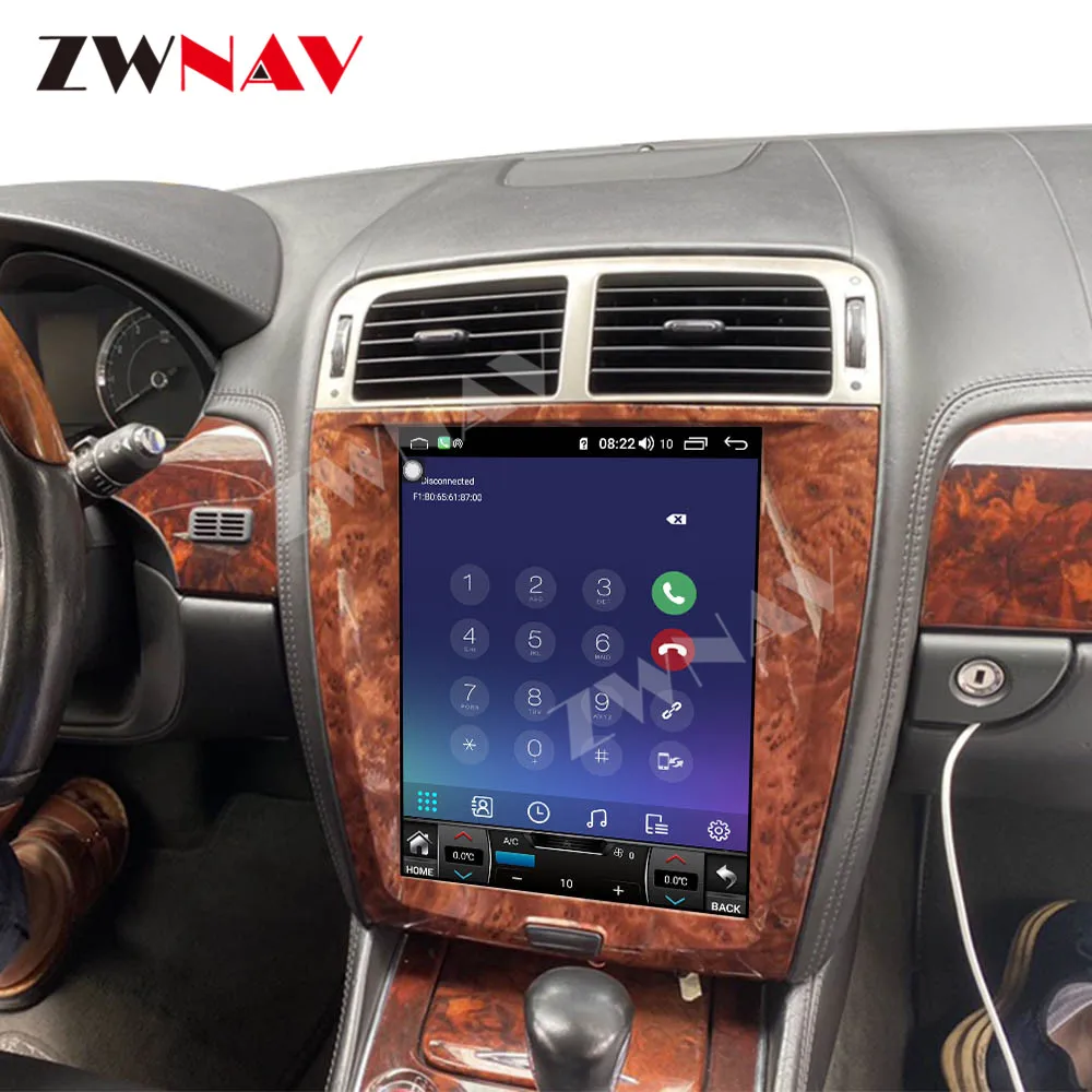 DSP Carplay Tesla Screen Android 10 Car Multimedia Player For Jaguar XK XKR S XKR-S GPS Navigation Audio Radio stereo head unit