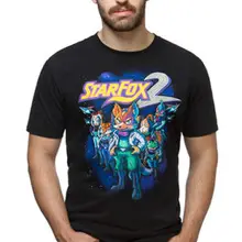 Camiseta STAR FOX 2 SM pequeña Super Nintendo StarFox para hombre cubierta Vintage arte raro Cartoon camiseta hombres Unisex nueva moda