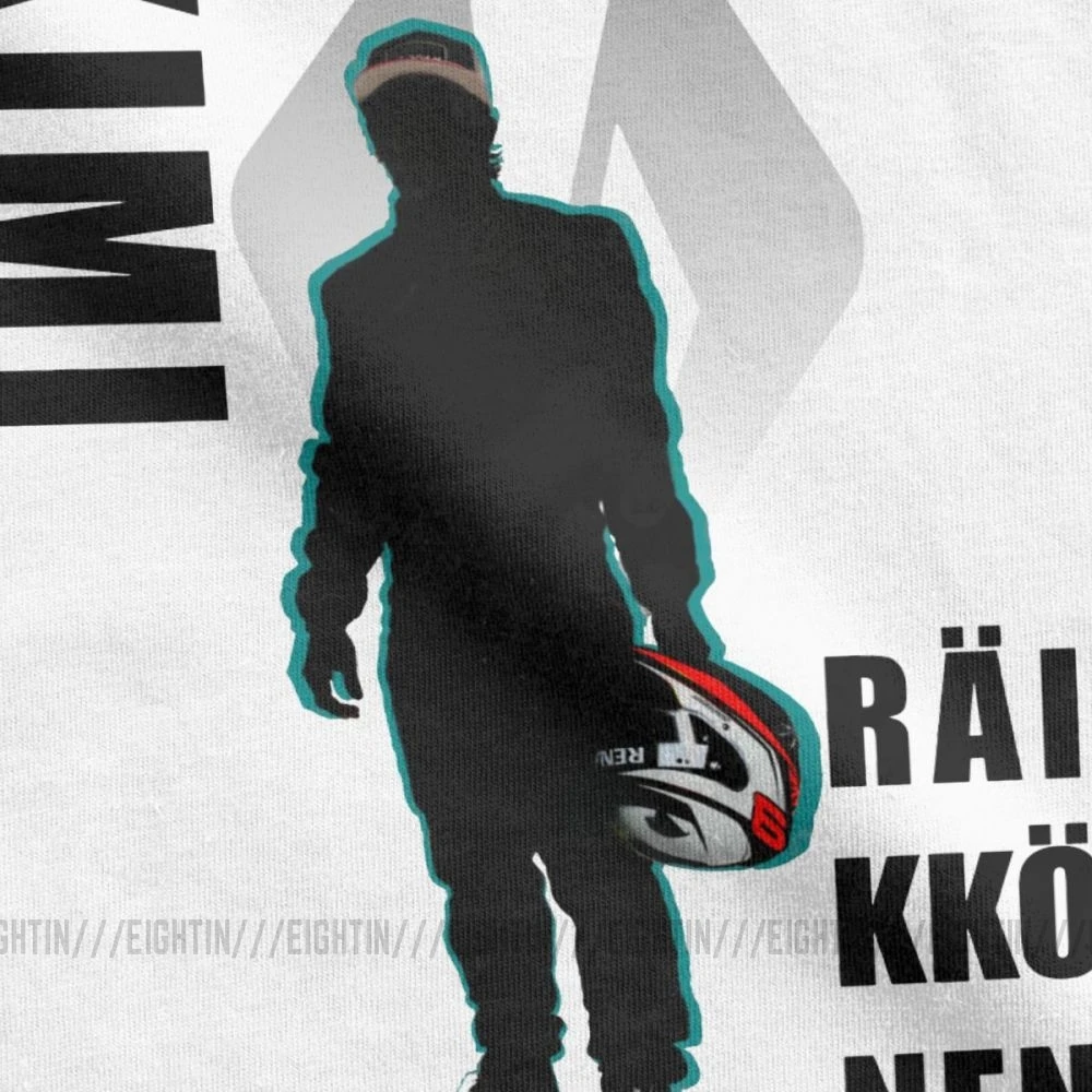 Kimi Raikkonen футболка Iceman Legend Icon Racing футболки с коротким рукавом для мужчин повседневные футболки очищенная хлопковая одежда с принтом
