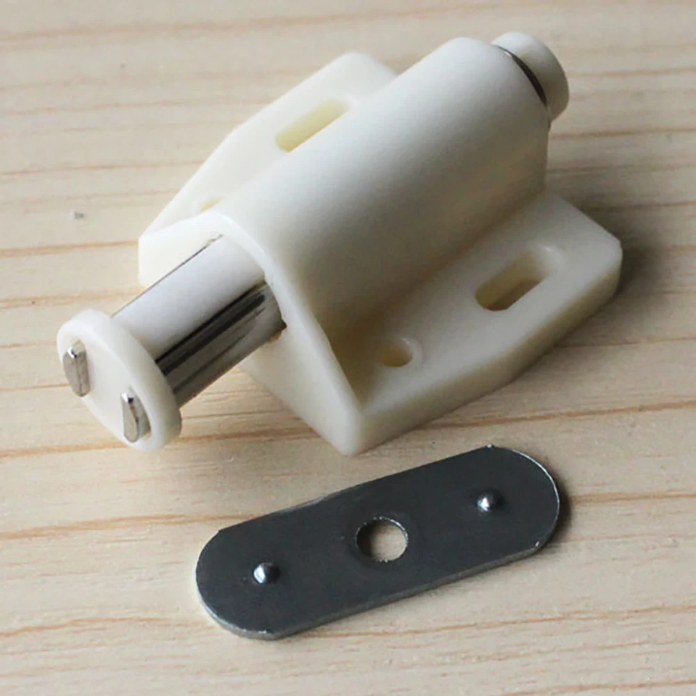 

4Pcs Drawer Latch Door Closer For Furniture Hardware Magnetic Cabinet Catch Kitchen Door Stopper Push To Open Damper Buffers