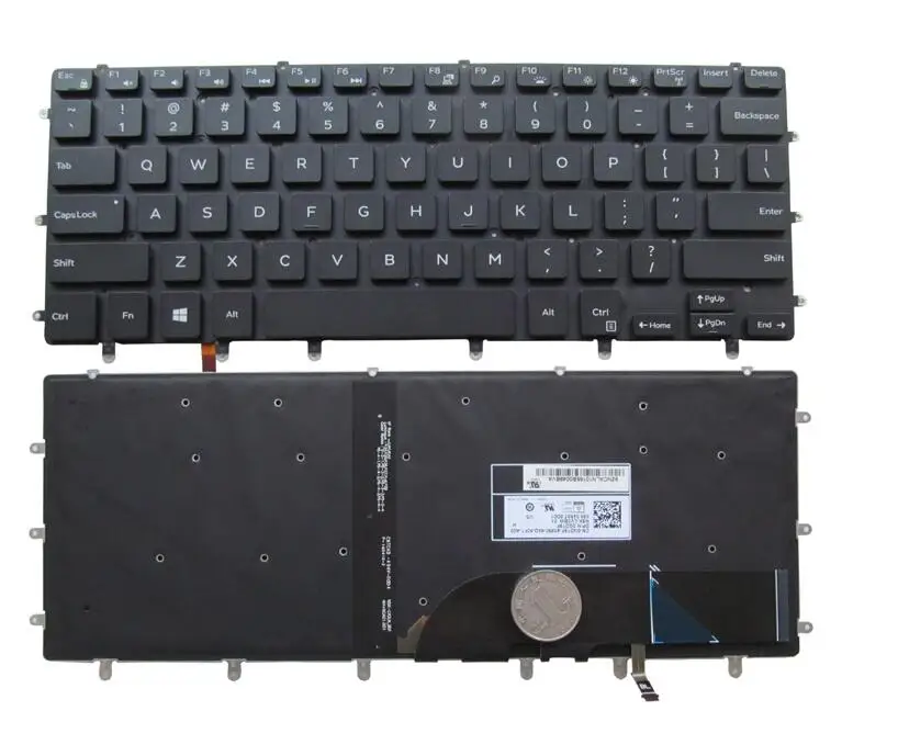 Клавиатура для Dell XPS 15 9550 9570 9580 7568 N7547 PRECISION 5510 Inspiron 7558 qwerty US макет | Компьютеры и