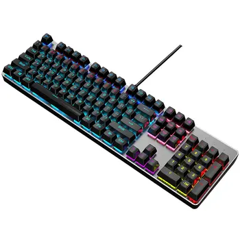 

Game Mechanical Keyboard Steampunk Mechanical Keyboard Internet Cafe Gaming Keyboard 104 Keys Mechanical Keyboard