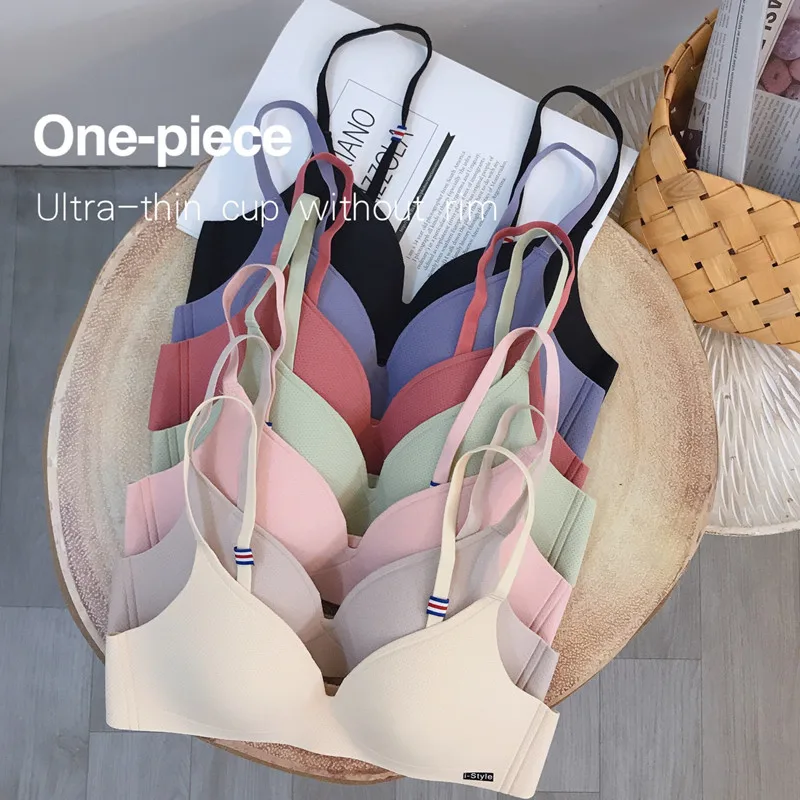 

Women Sexy Lingerie Seamless Bra Comfortable Breathable Thin Underwear Wireless Push Up Bras Female Bralette Intimates