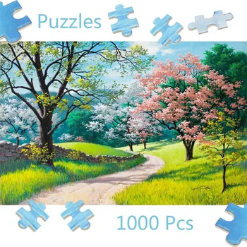 

Puzzle 1000 Pieces Adult Puzzle Kids Jigsaw Toys Four Seasons Landscape Series Educational Games Toys Birthday Gift
