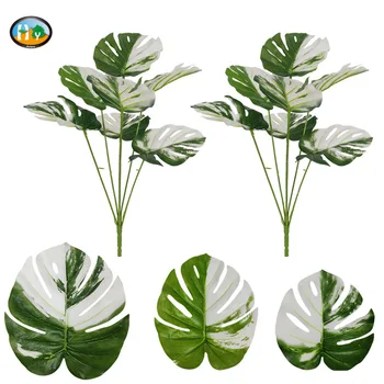 

Hui Rhyme Simulated Leaves Monstera Lamination Indoor Soft Loading Plant Wall