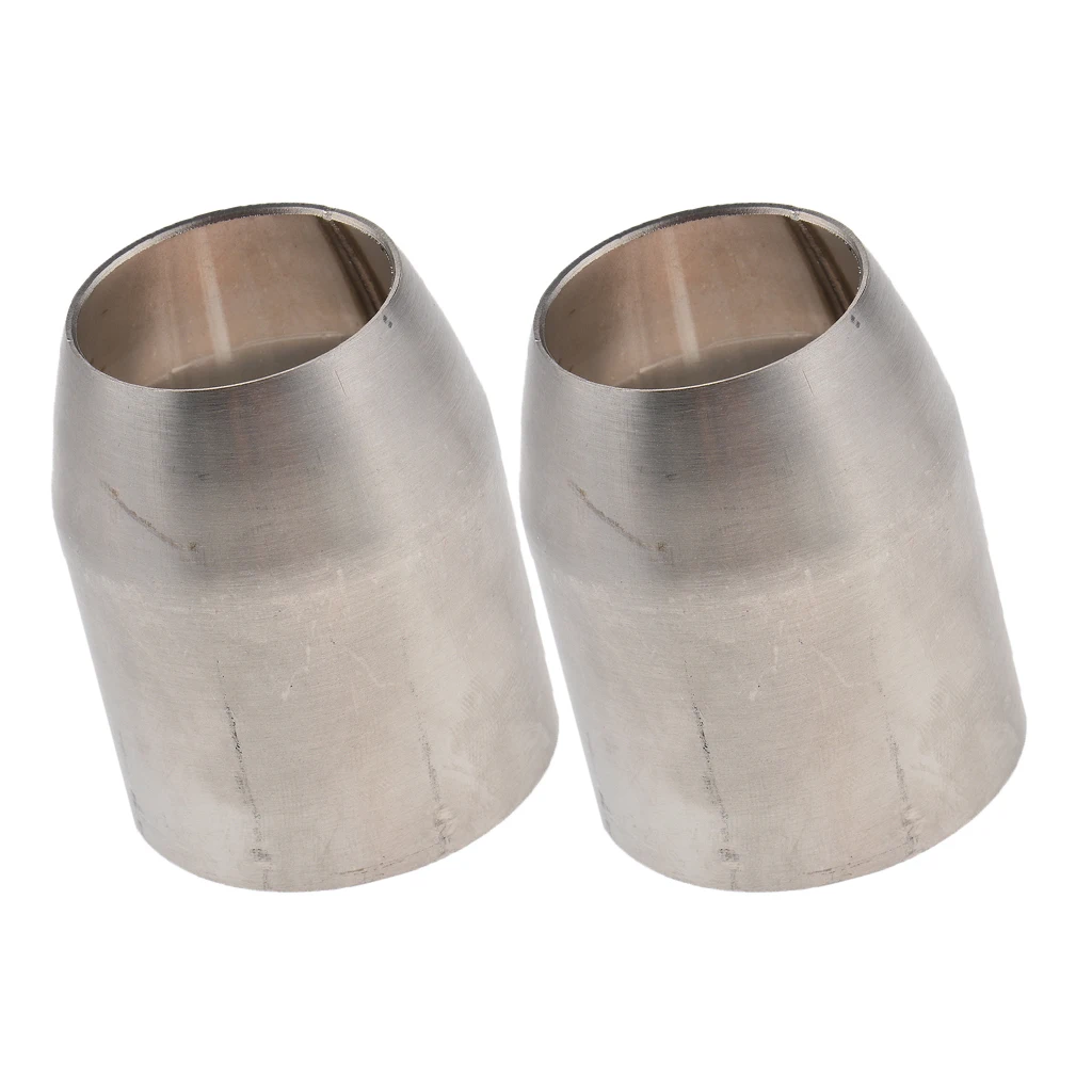2X 2.0-1.5 inch Stainless Steel Exhaust Pipe Adapter Reducer Connector for Suzuki GSR750 GW250 Motorcycle