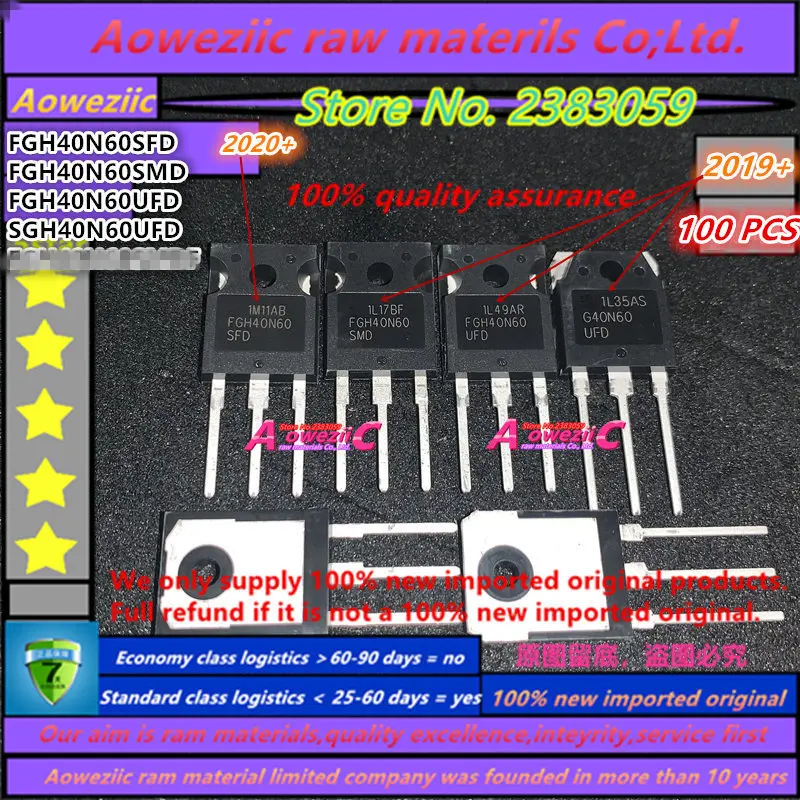 US $200.00 Aoweziic 2020 100 PCS 100 new imported original 40N60 FGH40N60 FGH40N60SFD FGH40N60SMD FGH40N60UFD TO247 IGBT tube 40A 600V