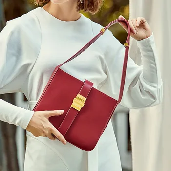 

Lady Square Bag Women Famous Brand Shoulder Bags Genuine Leather Messenger Bags Girls Small Bag Women Lock Handbags Small Bucket