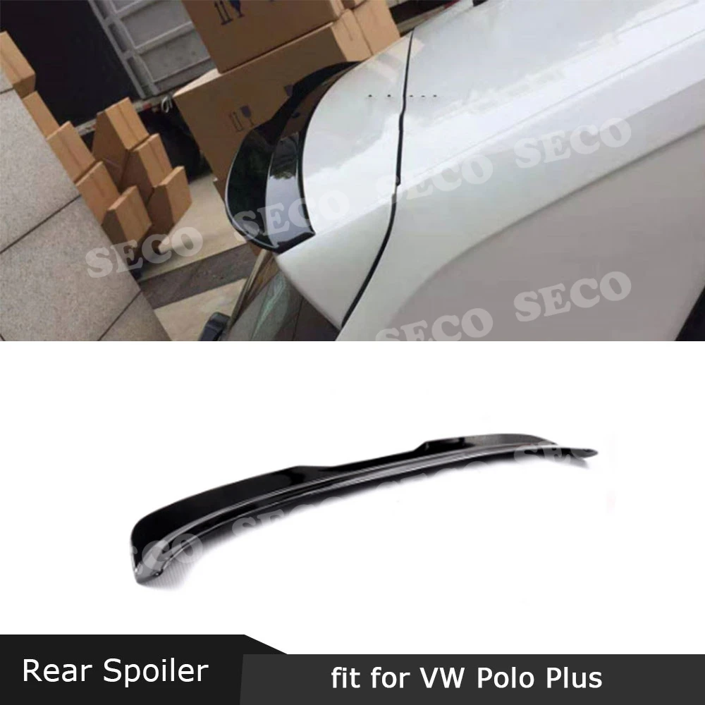 Спойлер на заднюю крышу из углеродного волокна/АБС-пластика для Volkswagen VW Polo Plus