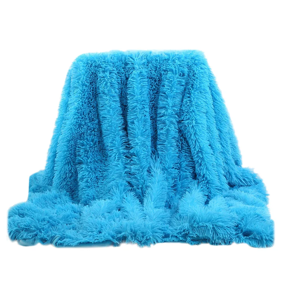 Горячее одеяло мягкий легкий Пушистый Плюшевый теплый постельные принадлежности для зимнего домашнего дивана спальни D6