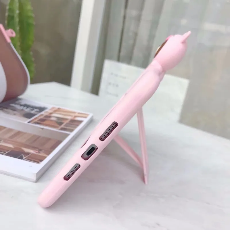 Милый мультяшный Чехол для IPad Pro 11 Чехол Ipad 9,7 дюймов Air 2 3 IPad 2 3 4 Mini 1 2 3 4 5 Мягкий силиконовый чехол-подставка Funda