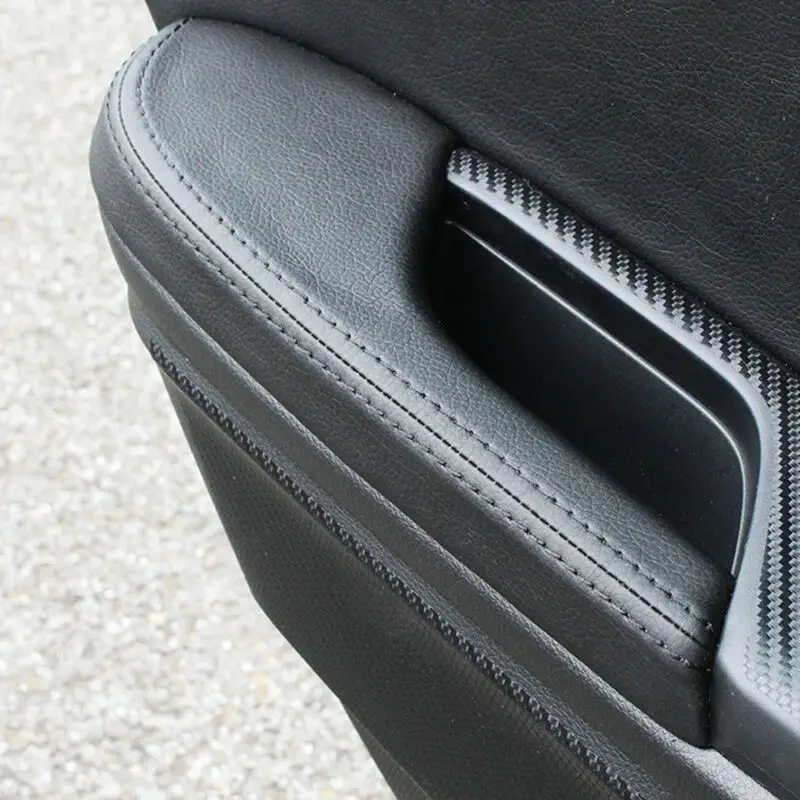 8* Черная Автомобильная Дверная панель подлокотник покрывает поверхность оболочки Накладка для Honda Civic