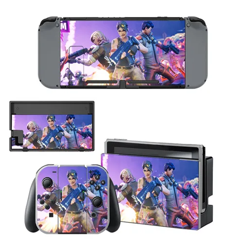 Новая наклейка на кожу для nintendo Switch консоль и контроллер для NS Защитная крышка Joy-con Switch наклейка на кожу - Цвет: Синий