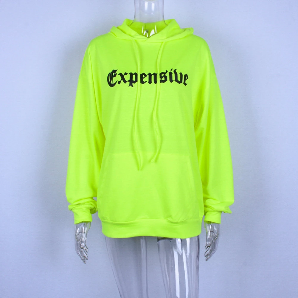 neon crop top hoodie