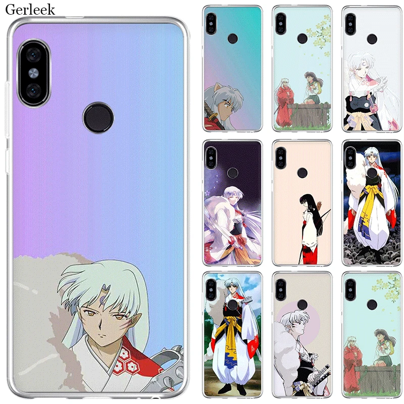 

Mobile Phone Case For Xiaomi Redmi Note 4 4X 3 5 6 7 Pro 5A Hard Cover InuYasha