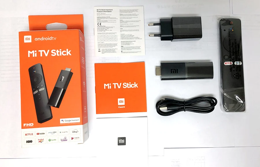 Global Version Xiaomi Mi TV Stick Android TV 9.0 Smart 1080P 1GB RAM 8GB ROM 4.2 Mini TV Dongle Wifi Google Assistant