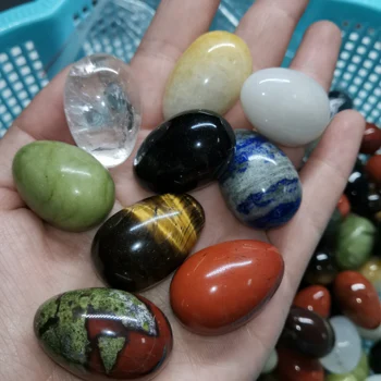 

2019 Promotion Price Crystal 9 pieces a lots wholesale price of 9 different kinds small stones eggs for kids