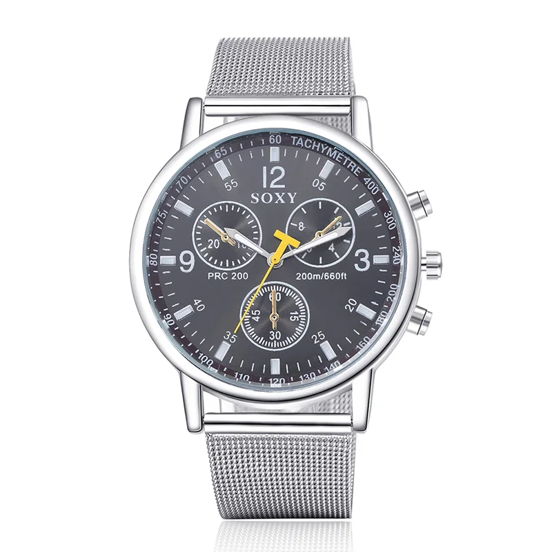 

2019 New Quartz Men's Watch Fashion Casual Luxury Brand SOXY Leather watches business hot sale relogio masculino