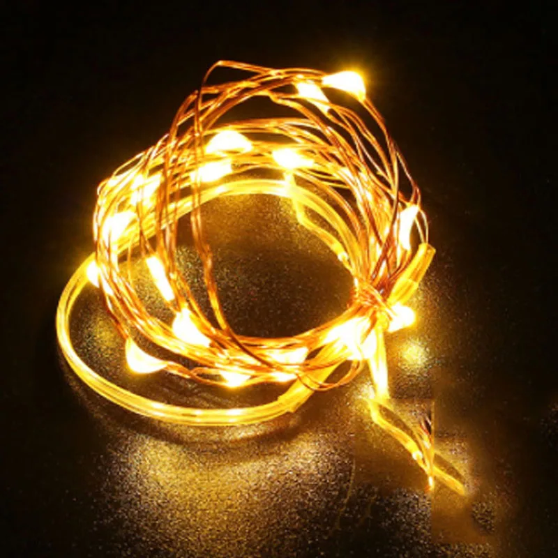 

Waterproof Timer 33FT 10M /16.5FT 5M Battery Powered LED Copper Wire String Fairy Light Home Garden Festival Outdoor Lighting