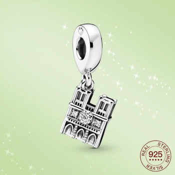 

925 Sterling silver Paris symbol pendant charm fit original silver bracelet vintage travel charms 2020 new bijoux