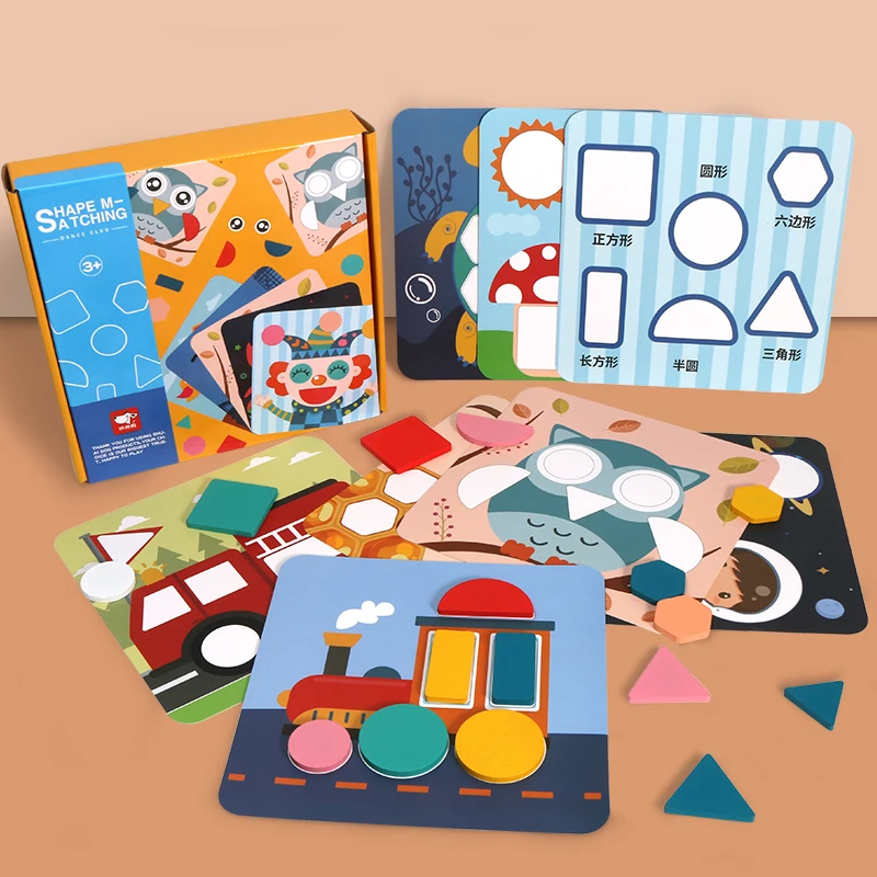 

Деревянные игрушки геометрический пазл танграмма карта форма распознавание обучающая детская игрушка Развивающие игрушки для интеллекта