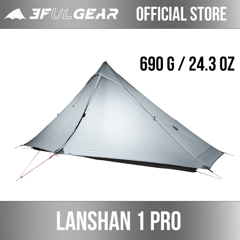 3F UL GEAR 2021 новейшая палатка Lanshan 1 pro для улицы на человек Ультралегкая кемпинга 3