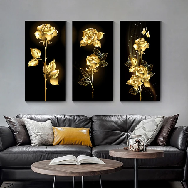 Top 155+ black and gold wall decor super hot seven.edu.vn