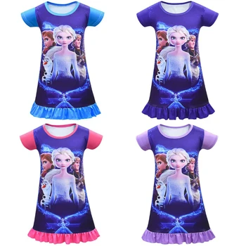 

2020 Princess Dress for Girls Elsa Anna Cosplay Dresses Kid Christmas Party Clothing Chlidren Halloween Olaf Costov Dresses