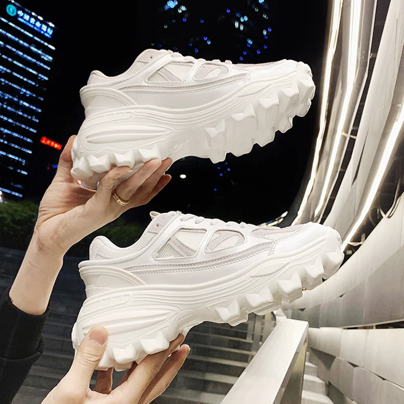 

Men Casual Shoes Wedge sneakers for casual Mesh Walking Shoe Brand Designer Platform Chunky Breathable Male Adult Footwear O1-01