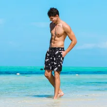 Мужская одежда для плавания, пляжные шорты с принтом,, мужские пляжные шорты, Длинные плавки для мужчин, Шорты для плавания с высокой талией, Ropa De bauno#3
