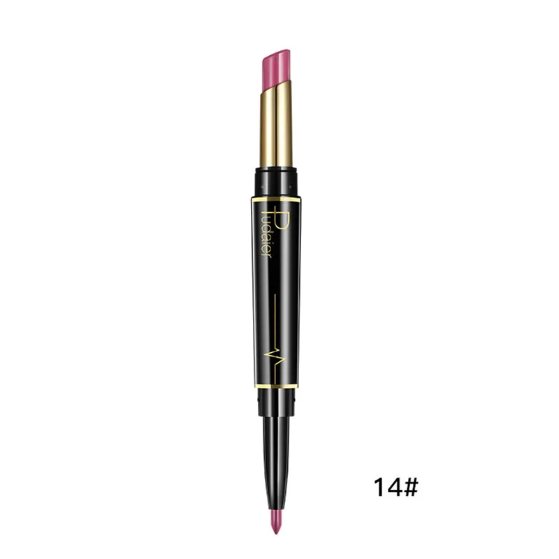 Newest 16 Color Lip Liner Double-end Lasting Lipliner Waterproof Lip Liner Stick Pencil