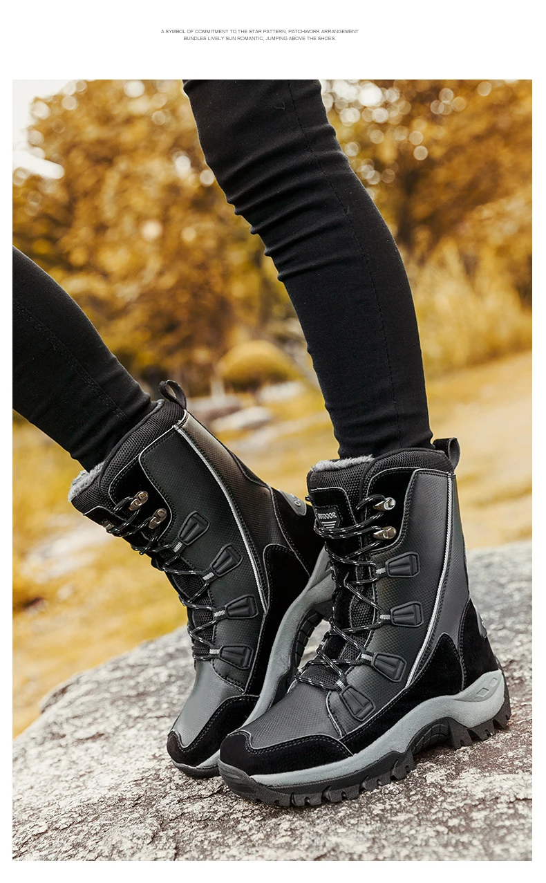 SKRENEDS/Новое поступление; модные водонепроницаемые женские зимние ботинки; зимние теплые плюшевые женские ботинки; ботильоны; зимние кроссовки; обувь на плоской подошве
