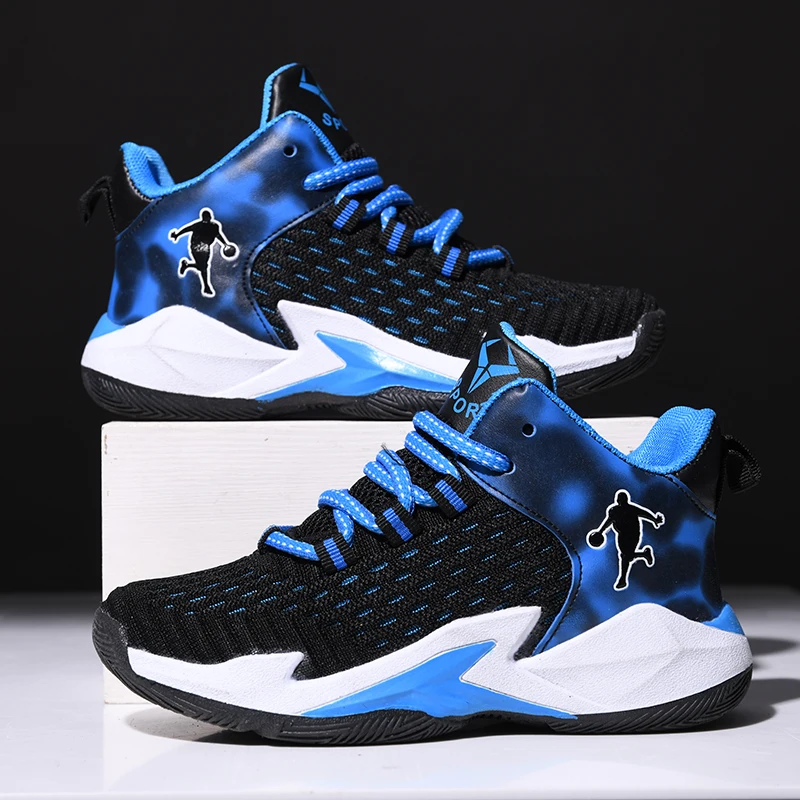 New Thick Sole Soft Boys Basketball Shoes Thick Sole Basketball Shoes