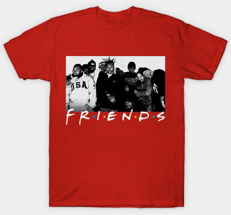 Men Red Рубашка для ТВ-шоу Wu Tang Clan Friends - Цвет: Men Red