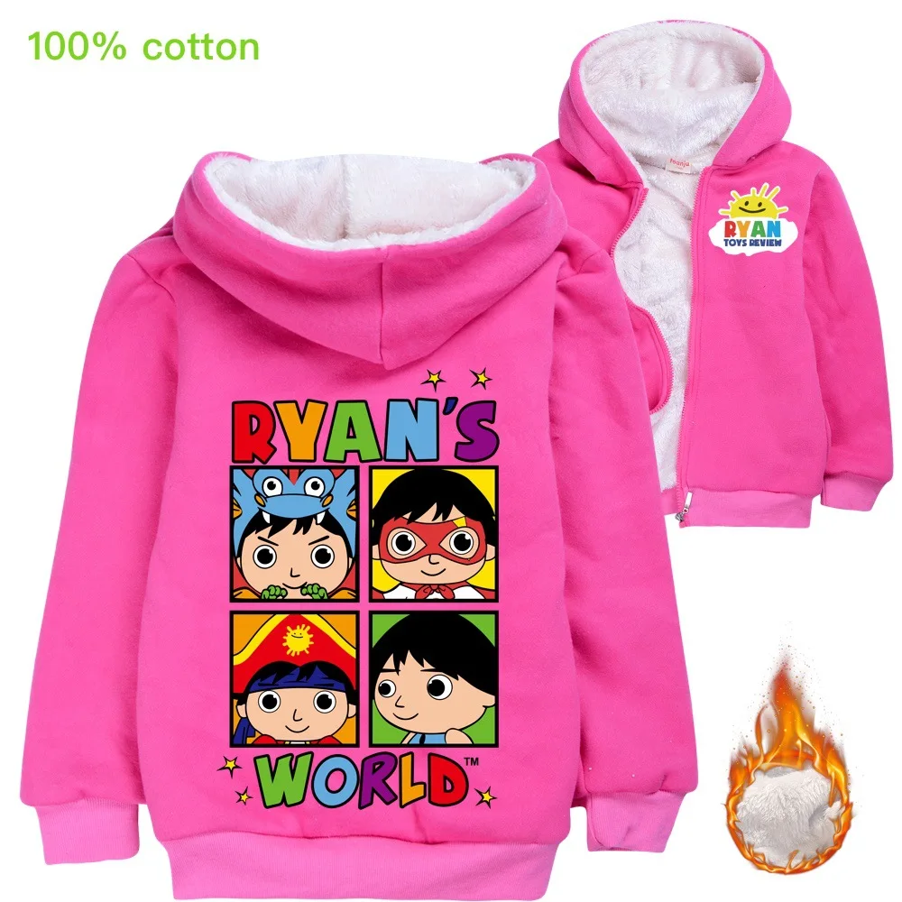 Черные толстовки с капюшоном; бархатные толстовки; куртка; топы; футболка для девочек; маскарадный костюм; одежда; подарок на день рождения; Ryan Toys; отзыв