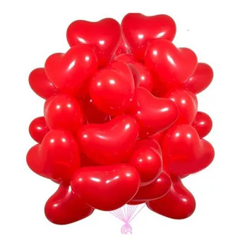 

50pcs 10inch Red Love Heart Latex Balloons Wedding Decoration Helium Balloon Valentine's Day Gifts Birthday Party Balloon Globos