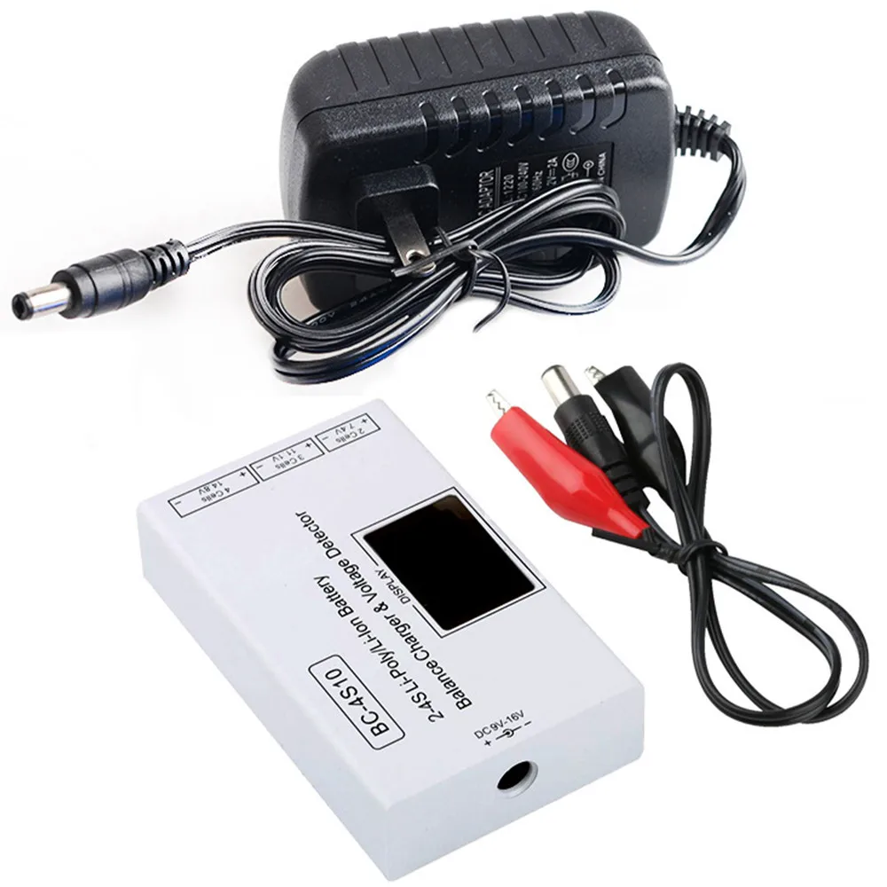 Caricabatteria Al Litio Lipo Bc-4S10D 2S 3S 4S Con Display Di Tensione Caricatore Rapido 1500Ma Per Rc Car Boat Rc Drone