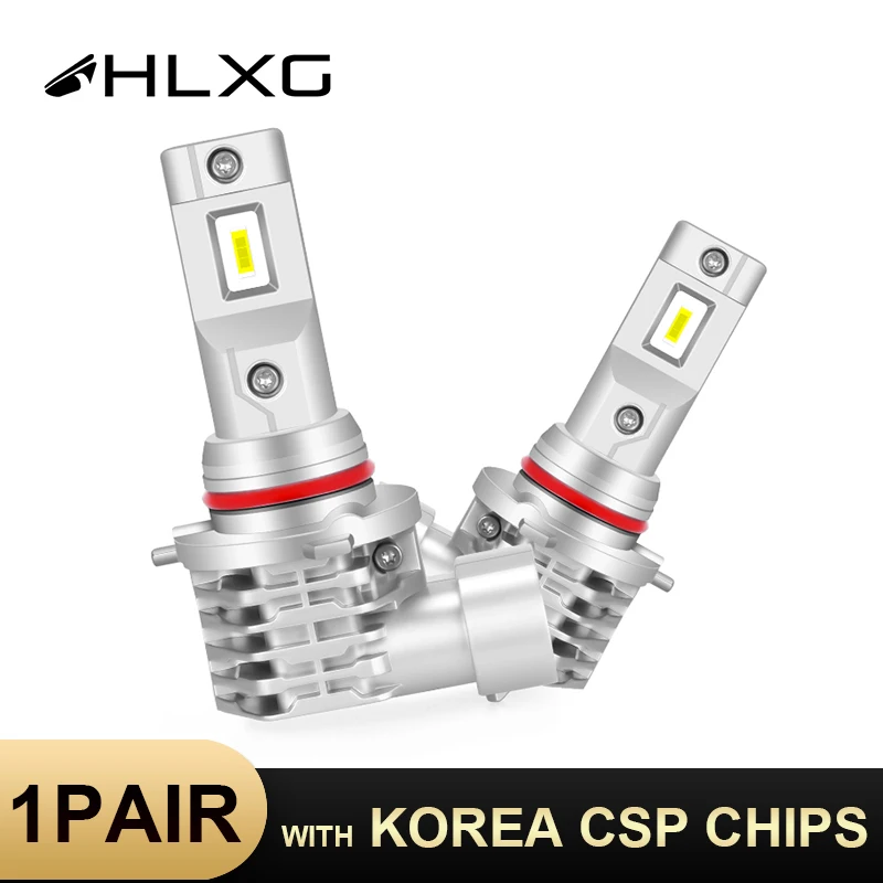 HLXG CSP H11 Fog Lamp led car lights led lights led bulbs led headlights led car headlights car headlamps hid headlight bulbs H7 LED HB4 9006 H4 9005 HB3 H8 H9 Bulb 4300K 6000K Car Light No Radio Interference Anti-EMC auto Headlight