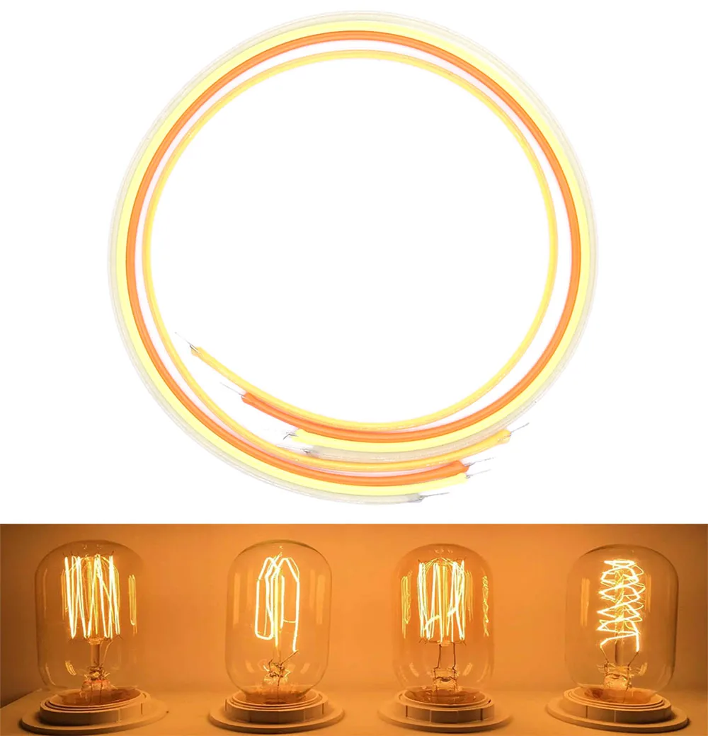 15pcs DC3V RED Blue 300mm 2200K Edison Bulb Filament Lamp Parts LED Bulb Incandescent Light Accessories Diodes Flexible filament