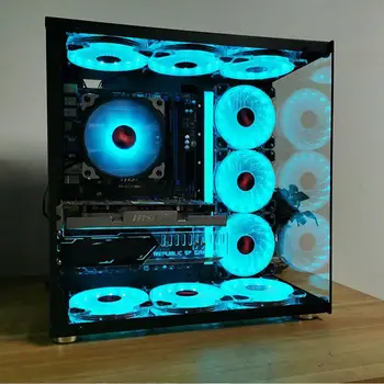 

Aigo DR12 Pro Cooler Radiator PC Case Fan RGB 120mm Fan Adjust Fan Speed Mute IR AURA SYNC Fan Cooler Cooling RGB Computer Fan