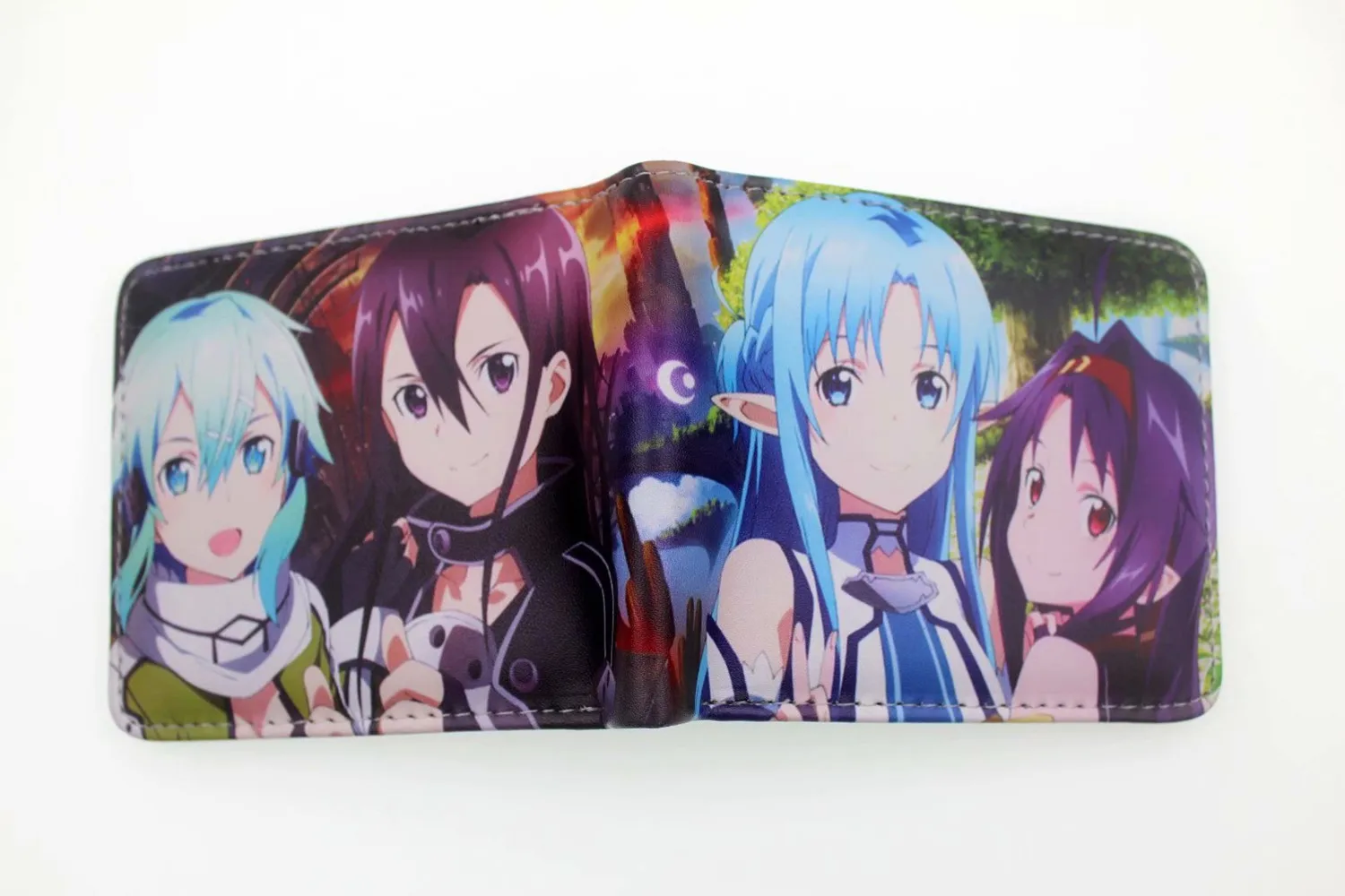 Sword Art Online мужской кошелек из искусственной кожи портмоне унисекс кошельки