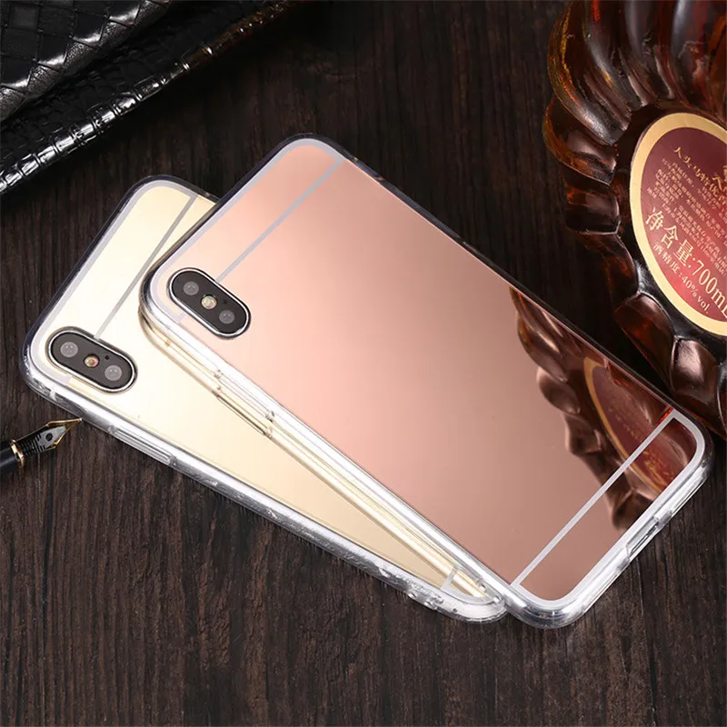 Зеркальный ТПУ чехол PDGB для OPPO A3S A5S A7 A8 A9 A11 A11X A31 2020 Realme 5 3 Pro Reno 2 Z мягкое зеркало