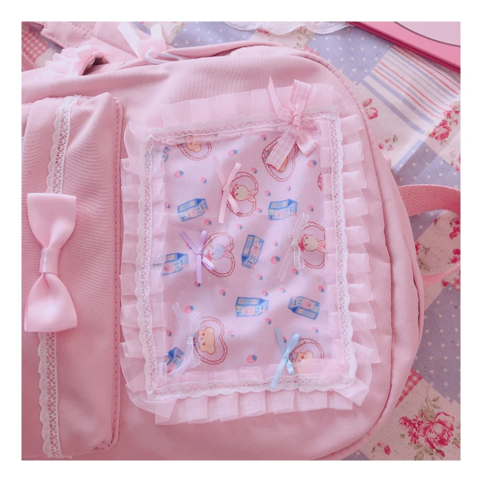 Cartoon Embroidery Backpacks For Teenage Girls Japanese Soft Girl Backpacks Lolita Cute Cat Backpack Travel Bag Pack cool everyday backpacks