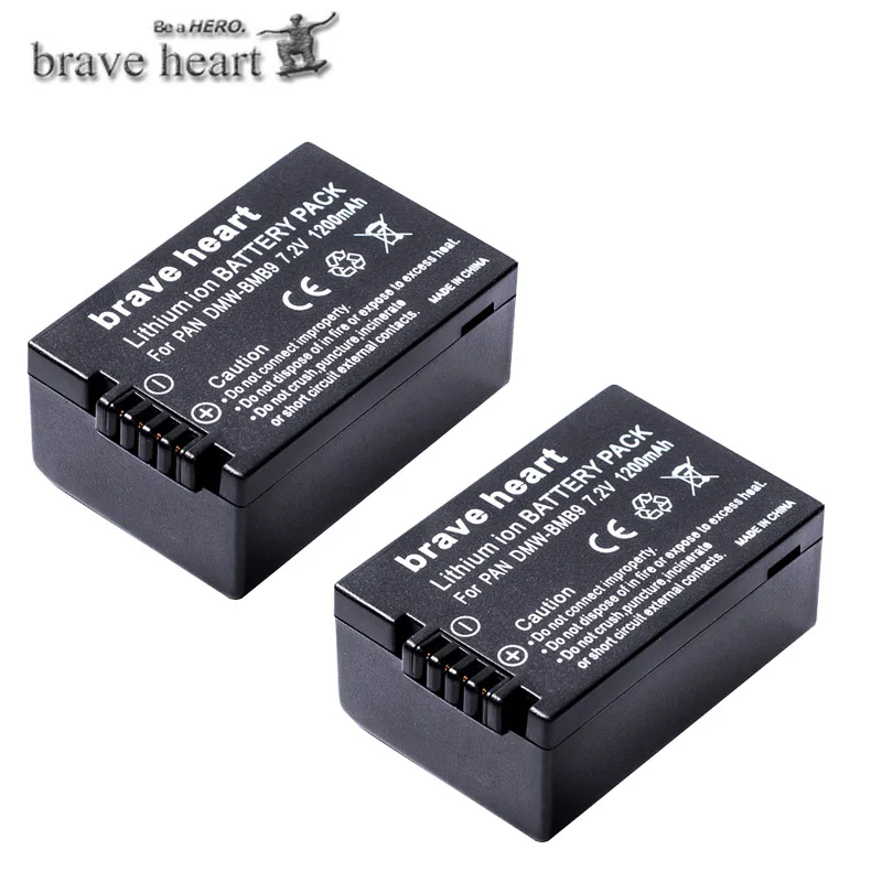 2battery 2 шт. DMW-BMB9 DMW-BMB9E ДМВ BMB9 Батарея+ ЖК-дисплей двойной Зарядное устройство для цифрового фотоаппарата Panasonic Lumix DMC FZ40K FZ45K FZ47K FZ48K FZ60 FZ70 FZ100 FZ150 - Цвет: 2battery